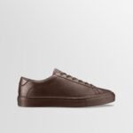 Capri Leather Sneaker in Mocha Wide Fit