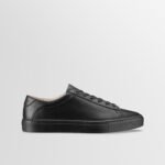Capri Leather Sneaker in Nero Wide Fit
