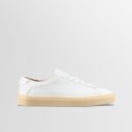 Capri Leather Sneaker in White Light Gum
