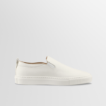Garda Leather Sneaker in Antique White