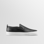 Garda Leather Sneaker in Onyx
