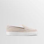Lido Suede Loafer in Ivory