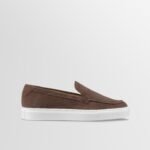 Lido Suede Loafer in Walnut